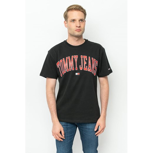t-shirt męski tommy jeans dm0dm14995 czarny ze sklepu Royal Shop w kategorii T-shirty męskie - zdjęcie 166430076
