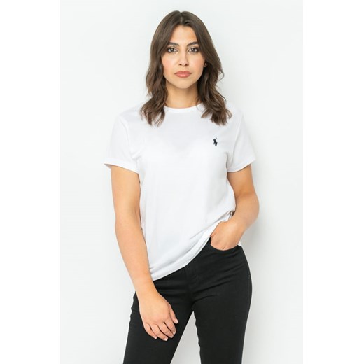 t-shirt damski polo ralph lauren 211847073009 biały ze sklepu Royal Shop w kategorii Bluzki damskie - zdjęcie 166430108