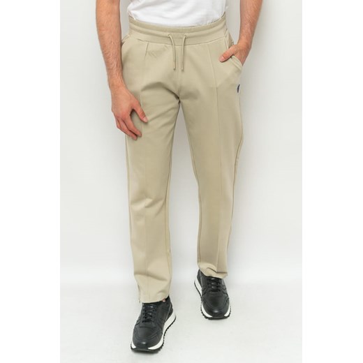 spodnie dresowe męskie guess z3yb02 kbt22 beżowy ze sklepu Royal Shop w kategorii Spodnie męskie - zdjęcie 166430569