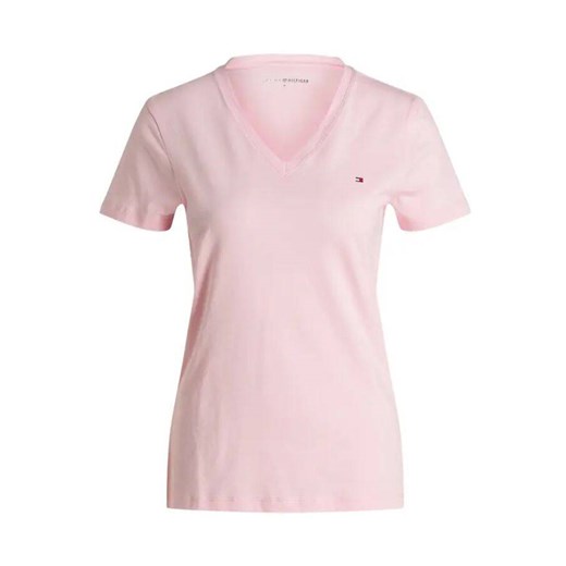 t-shirt tommy hilfiger xw0xw02386 różowy ze sklepu Royal Shop w kategorii Bluzki damskie - zdjęcie 166431219