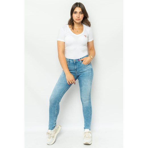 jeansy damskie tommy hilfiger xf0xf00863 niebieskie ze sklepu Royal Shop w kategorii Jeansy damskie - zdjęcie 166431228