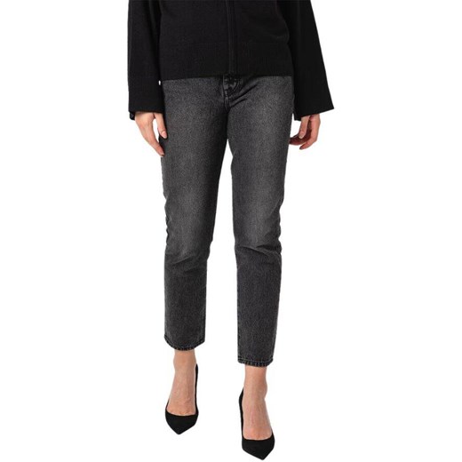 jeansy damskie  6ryj51 y11az czarny regular fit ze sklepu Royal Shop w kategorii Jeansy damskie - zdjęcie 166431356