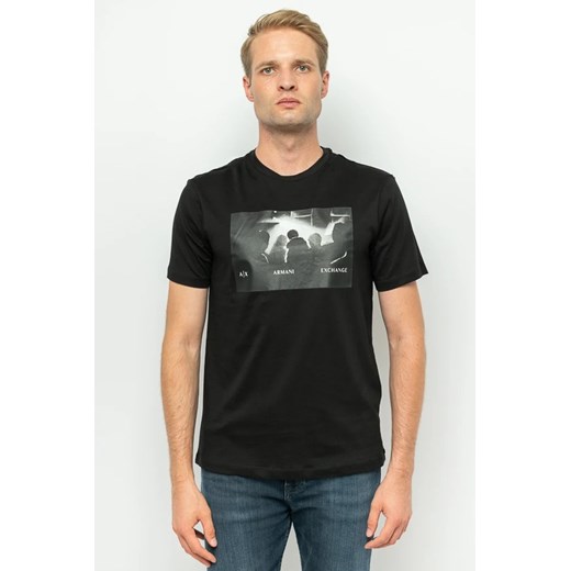 t-shirt męski armani exchange 6rzthr zjbyz czarny ze sklepu Royal Shop w kategorii T-shirty męskie - zdjęcie 166431539