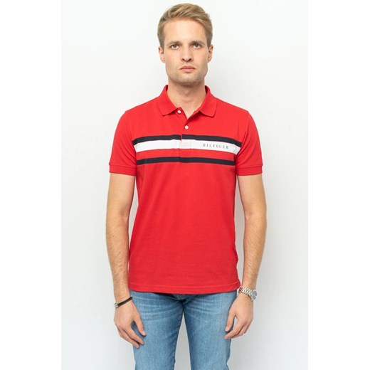 polo męskie tommy hilfiger xm0xm02470 czerwone ze sklepu Royal Shop w kategorii T-shirty męskie - zdjęcie 166431607