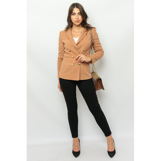 marynarka damska pinko 100256 a15o brązowy Pinko Jackets: 38 Royal Shop
