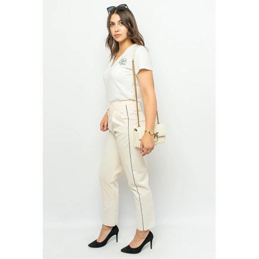 spodnie damskie tommy hilfiger ww0ww30245 ecru Tommy Hilfiger Pants: 36 wyprzedaż Royal Shop