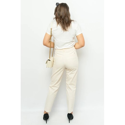 spodnie damskie tommy hilfiger ww0ww30245 ecru Tommy Hilfiger Pants: 34 wyprzedaż Royal Shop