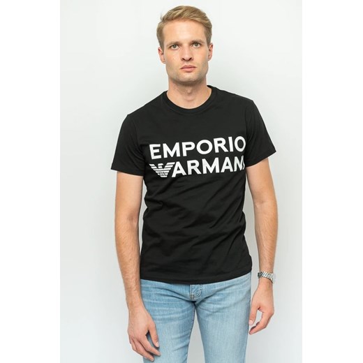 t-shirt męski emporio armani 211831 3r479 czarny ze sklepu Royal Shop w kategorii T-shirty męskie - zdjęcie 166431875