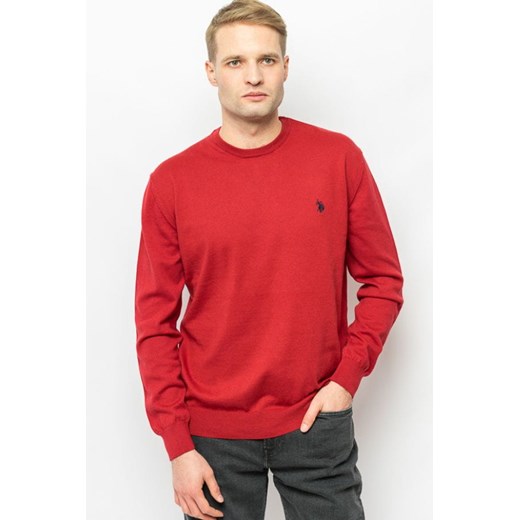 sweter męski u.s polo assn. 48847 eh03 bordowy ze sklepu Royal Shop w kategorii Swetry męskie - zdjęcie 166432895