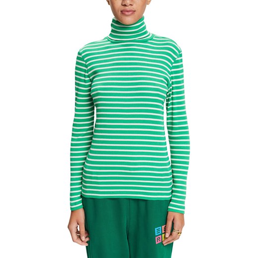 ESPRIT Koszulka w kolorze zielono-białym ze sklepu Limango Polska w kategorii Bluzki damskie - zdjęcie 166435598