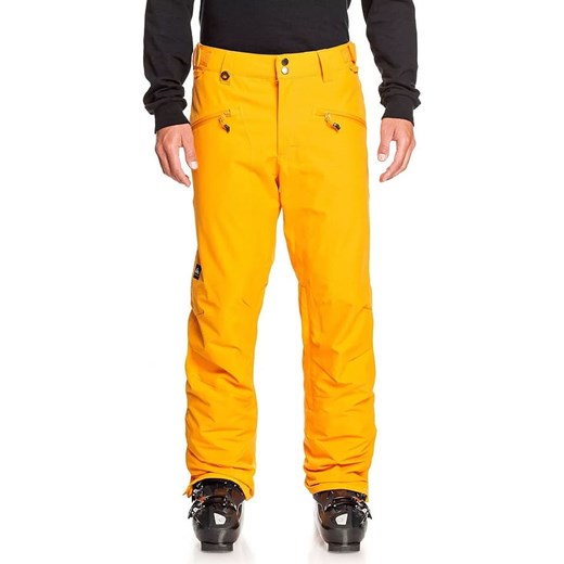 Quiksilver Spodnie narciarskie w kolorze żółtym ze sklepu Limango Polska w kategorii Spodnie męskie - zdjęcie 166435669