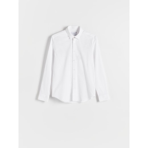 Reserved - Gładka koszula slim fit - biały Reserved XL Reserved