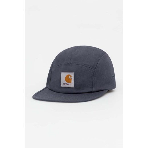 Carhartt WIP czapka z daszkiem bawełniana Backley Cap kolor szary z aplikacją I016607.1CQXX ze sklepu PRM w kategorii Czapki z daszkiem damskie - zdjęcie 166438499