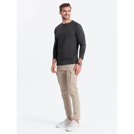 T-shirt męski Ombre z długim rękawem 
