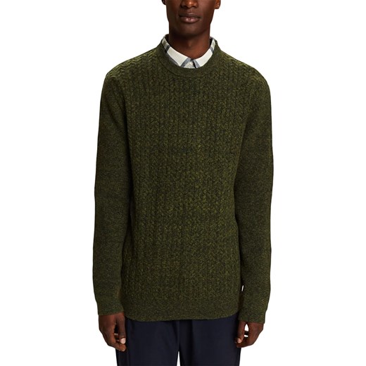ESPRIT Sweter w kolorze khaki ze sklepu Limango Polska w kategorii Swetry męskie - zdjęcie 166446947