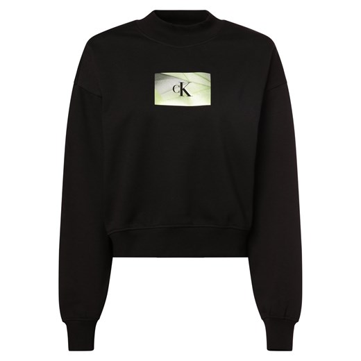 Calvin Klein Jeans Damska bluza nierozpinana Kobiety czarny nadruk ze sklepu vangraaf w kategorii Bluzy damskie - zdjęcie 166447475