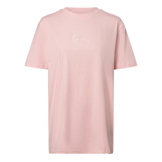 Karl Kani T-shirt damski Kobiety Bawełna różowy jednolity ze sklepu vangraaf w kategorii Bluzki damskie - zdjęcie 166447507