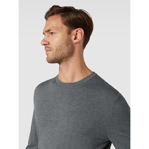 Sweter z dzianiny z mieszanki wiskozy z okrągłym dekoltem L Peek&Cloppenburg