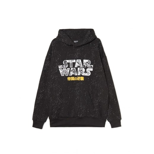 Cropp - Czarna bluza z kapturem Star Wars - czarny ze sklepu Cropp w kategorii Bluzy męskie - zdjęcie 166453879