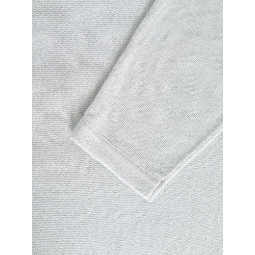 Reserved - Dzianinowa bluzka z metalicznym efektem - srebrny Reserved S Reserved