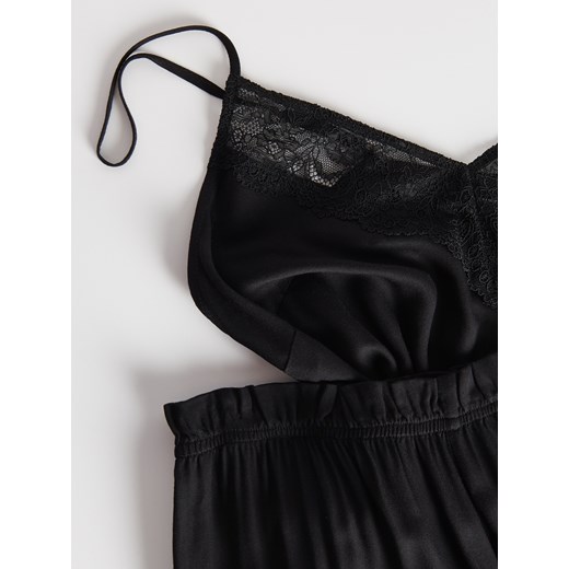 Piżama Reserved czarna elegancka 