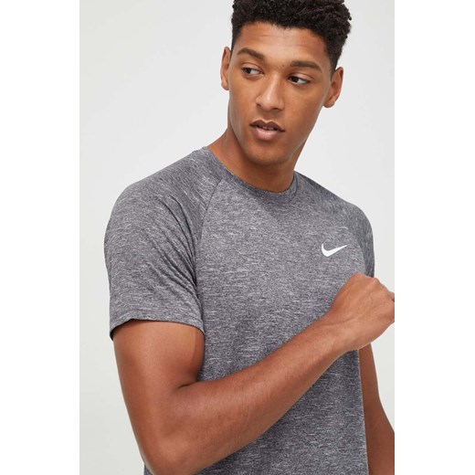 Nike t-shirt treningowy kolor szary melanżowy Nike S ANSWEAR.com
