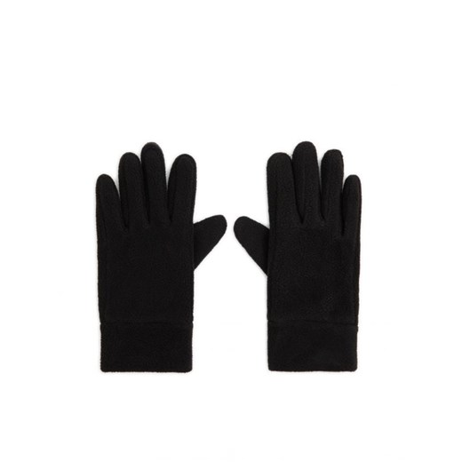 Cropp - Czarne polarowe rękawiczki - czarny ze sklepu Cropp w kategorii Rękawiczki damskie - zdjęcie 166455928