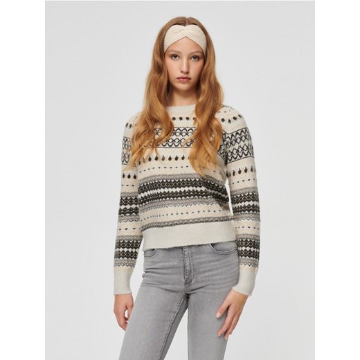 Wzorzysty sweter z nieregularnym motywem House S House