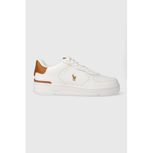 Polo Ralph Lauren sneakersy skórzane Masters Crt kolor biały 809923071002 ze sklepu ANSWEAR.com w kategorii Buty sportowe męskie - zdjęcie 166463246