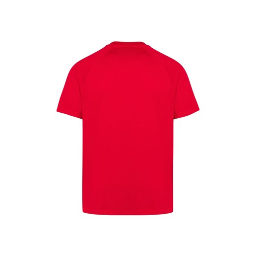 T-shirt męski czerwony z krótkim rękawem 