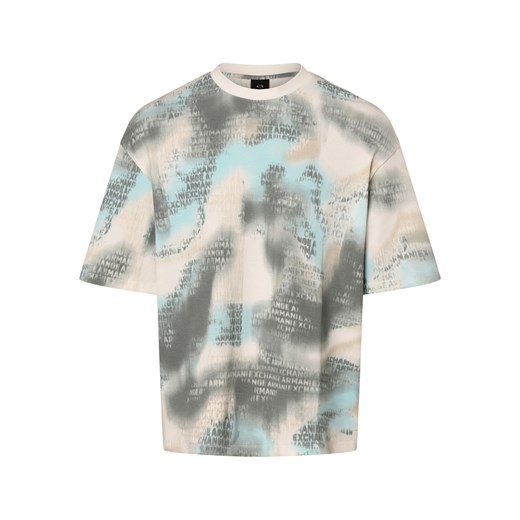 Armani Exchange T-shirt męski Mężczyźni Bawełna écru wzorzysty ze sklepu vangraaf w kategorii T-shirty męskie - zdjęcie 166465345