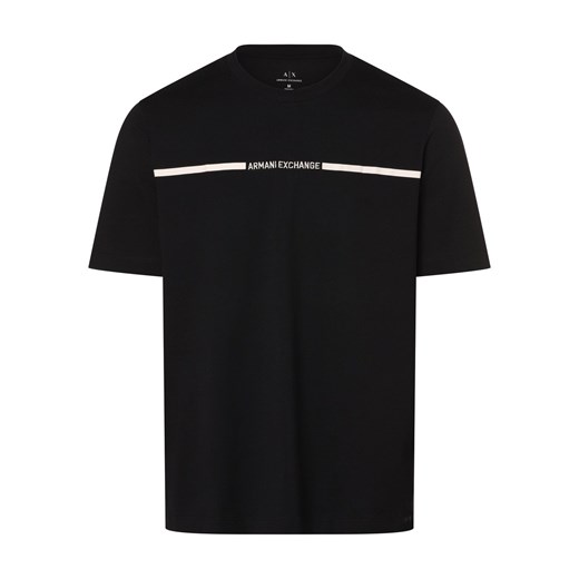 Armani Exchange T-shirt męski Mężczyźni Bawełna granatowy nadruk ze sklepu vangraaf w kategorii T-shirty męskie - zdjęcie 166465347