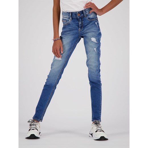 Vingino Dżinsy &quot;Brookklyn&quot; - Super Skinny fit - w kolorze niebieskim ze sklepu Limango Polska w kategorii Spodnie dziewczęce - zdjęcie 166470105