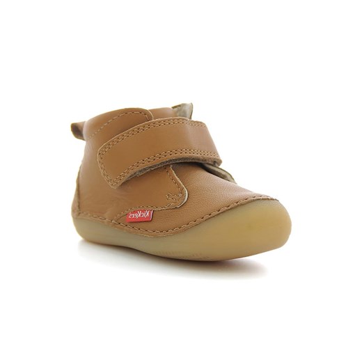 Kickers Skórzane buty &quot;Sabio&quot; w kolorze jasnobrązowym do nauki chodzenia ze sklepu Limango Polska w kategorii Buciki niemowlęce - zdjęcie 166470269