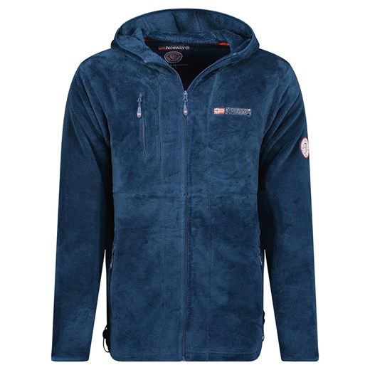 Geographical Norway Kurtka polarowa &quot;Upload&quot; w kolorze granatowym ze sklepu Limango Polska w kategorii Bluzy męskie - zdjęcie 166473239