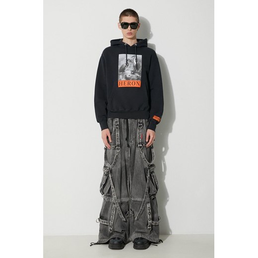 Heron Preston bluza bawełniana Nf Heron Bw Hoodie męska kolor szary z kapturem z Heron Preston XL PRM