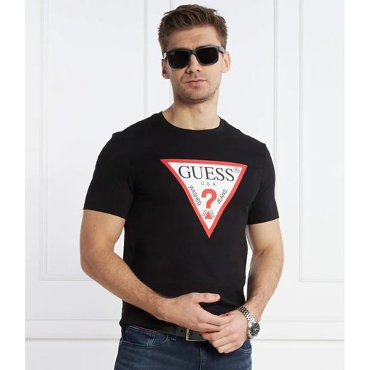 T-shirt męski Guess z krótkimi rękawami w stylu młodzieżowym