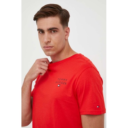 Tommy Hilfiger t-shirt lounge bawełniany kolor pomarańczowy melanżowy UM0UM02916 ze sklepu ANSWEAR.com w kategorii T-shirty męskie - zdjęcie 166482919