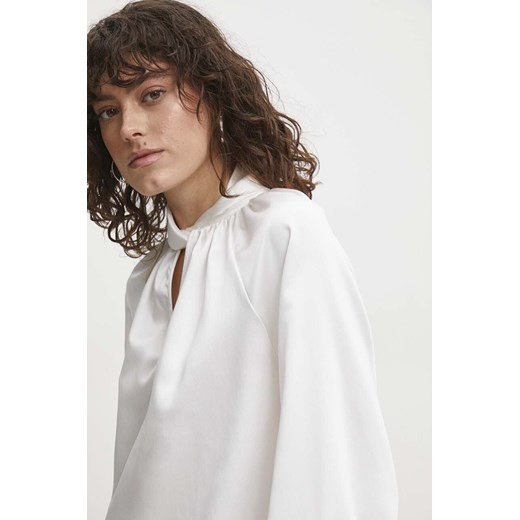 Answear Lab bluzka damska kolor biały gładka Answear Lab XS ANSWEAR.com