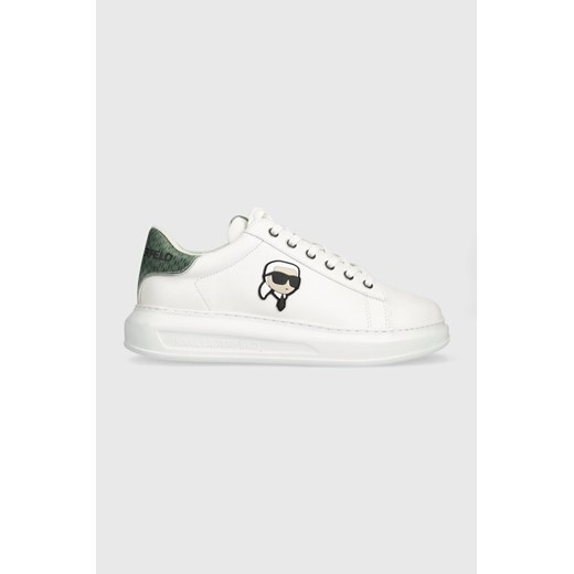 Karl Lagerfeld sneakersy skórzane KAPRI MENS kolor biały KL52533N ze sklepu ANSWEAR.com w kategorii Buty sportowe męskie - zdjęcie 166485606