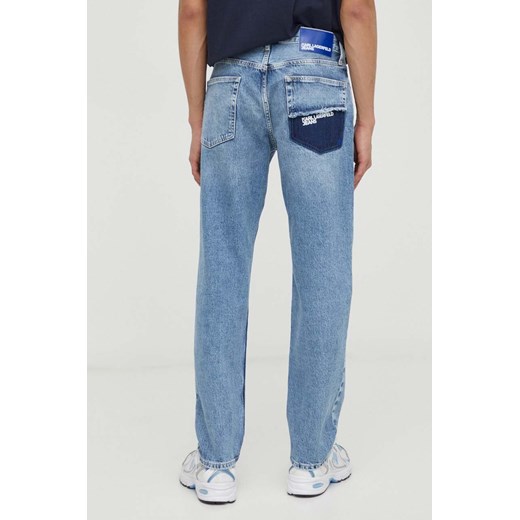 Karl Lagerfeld Jeans jeansy męskie kolor niebieski ze sklepu ANSWEAR.com w kategorii Jeansy męskie - zdjęcie 166485717