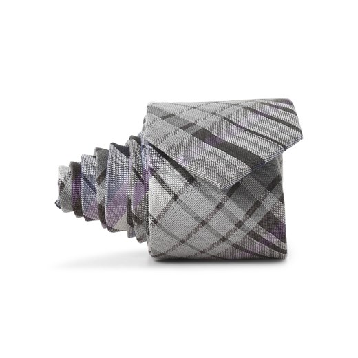 Finshley & Harding Krawat z dodatkiem jedwabiu Mężczyźni Jedwab srebrny w kratkę ze sklepu vangraaf w kategorii Krawaty - zdjęcie 166489637