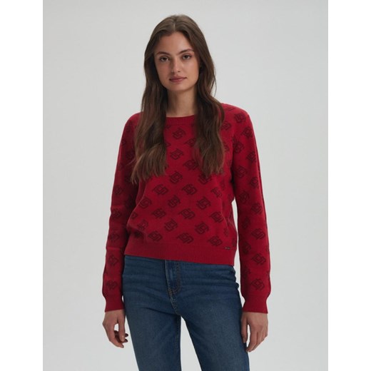 Sweter SHOH Czerwony XS ze sklepu Diverse w kategorii Swetry damskie - zdjęcie 166495208