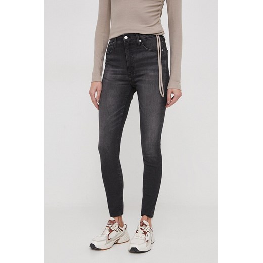 Calvin Klein Jeans jeansy damskie kolor czarny 27 ANSWEAR.com