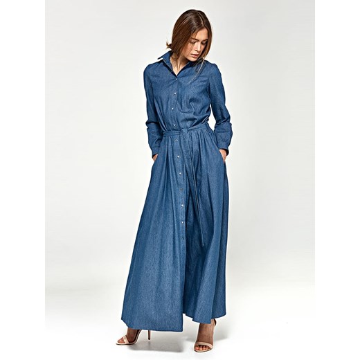 Nife Sukienka dżinsowa w kolorze niebieskim ze sklepu Limango Polska w kategorii Sukienki - zdjęcie 166516169