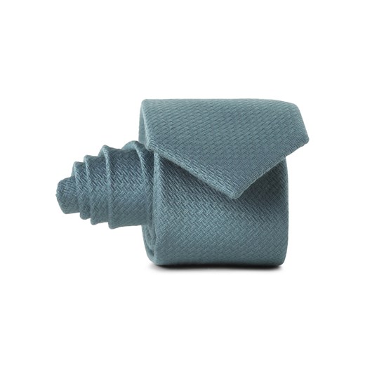 Finshley & Harding Krawat z dodatkiem jedwabiu Mężczyźni Jedwab petrol wypukły wzór tkaniny ze sklepu vangraaf w kategorii Krawaty - zdjęcie 166516437