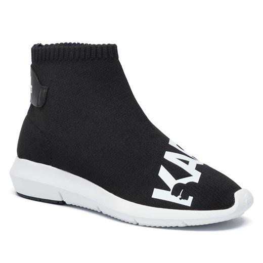 Sneakersy KARL LAGERFELD KL61140 Black Knit Textille W/White Karl Lagerfeld 39 eobuwie.pl
