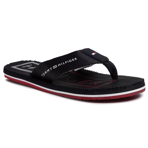 Japonki Tommy Hilfiger Massage Footbed Th Beach Sandal FM0FM02695 Desert Sky DW5 Tommy Hilfiger 44 eobuwie.pl