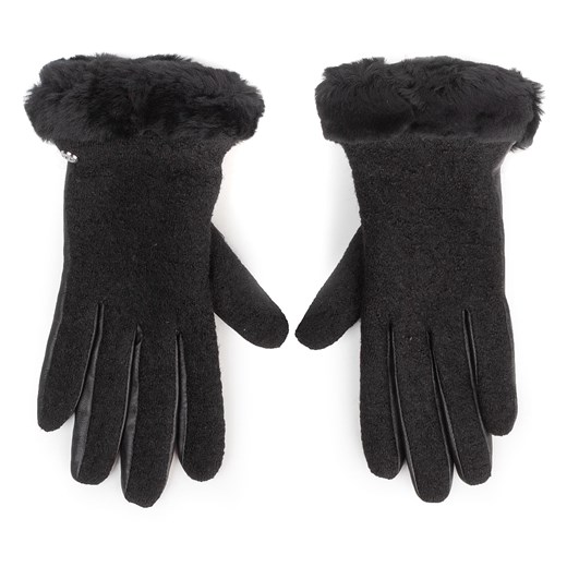 Rękawiczki Damskie Ugg W Fabric Lthr Shorty Glove 18813 Black M eobuwie.pl