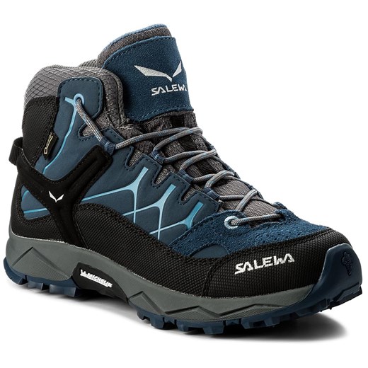 Trekkingi Salewa Alp Trainer Mid Gtx GORE-TEX 64006-0365 Dark Denim/Charcoal 34 eobuwie.pl